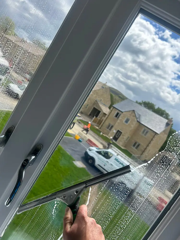 Window cleaning detail work by Murphy's Cleaning Services